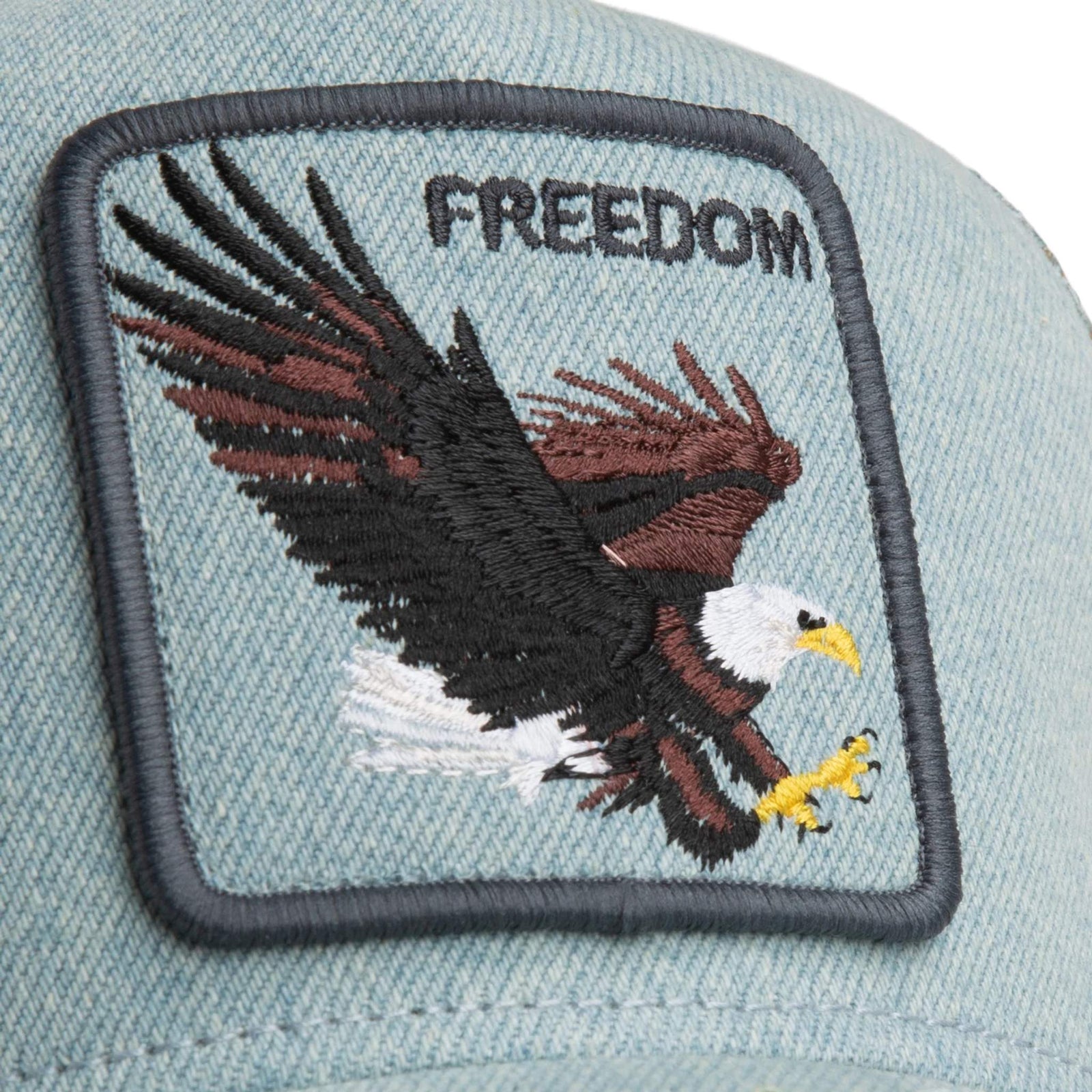 Denim Eagle Trucker Hat Goorin Bros. 101-2956-DEN02-O/S Caps & Hats One Size / Light Denim