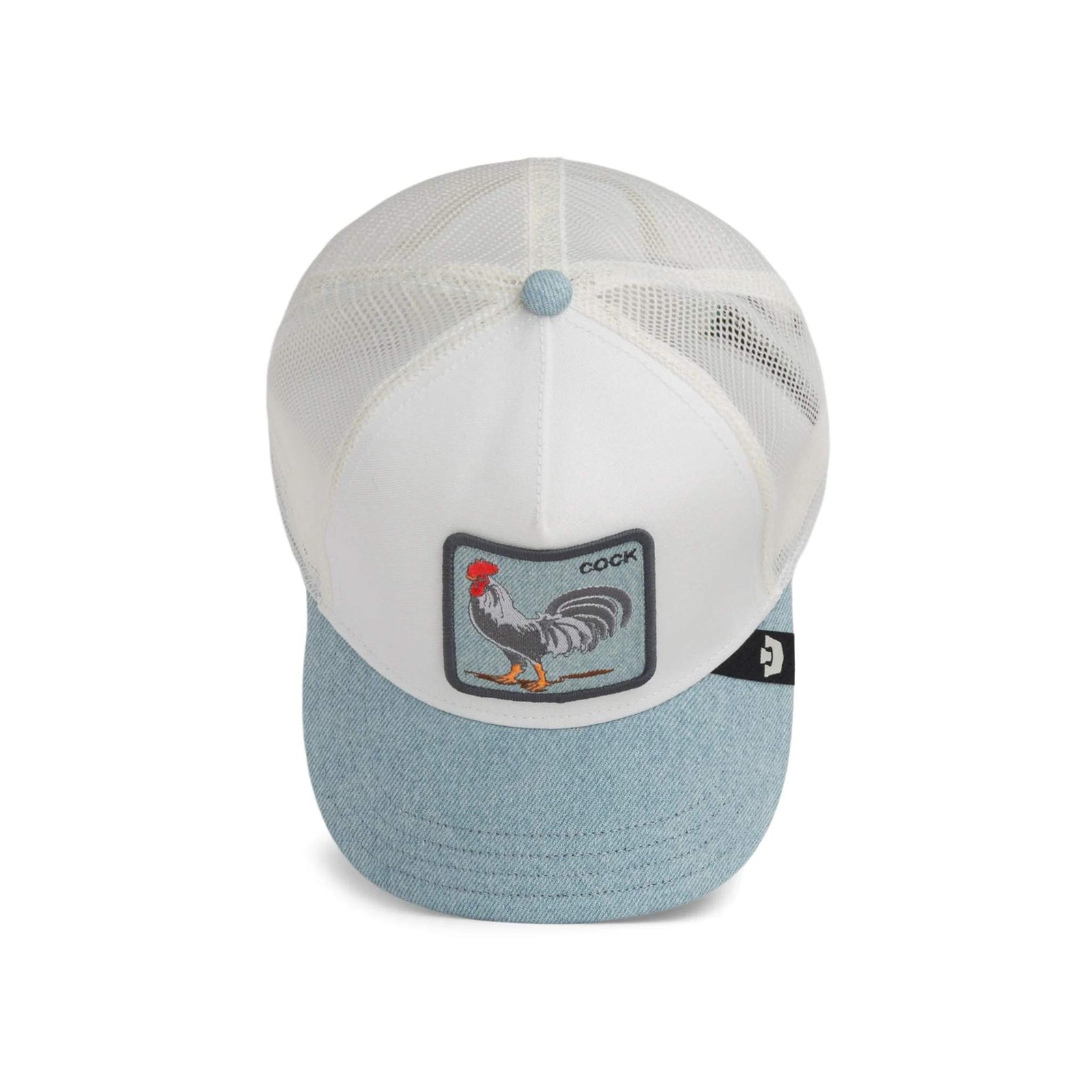 Denim Rooster Trucker Hat Goorin Bros. 101-2957-DEN02-O/S Caps & Hats One Size / Light Denim