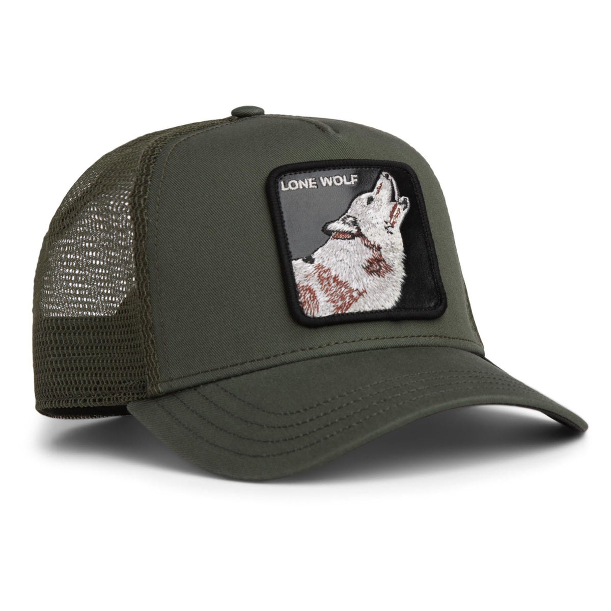 Lone Wolf Trucker Hat Goorin Bros. 101-2449-PAL01-O/S Caps & Hats One Size / Palm