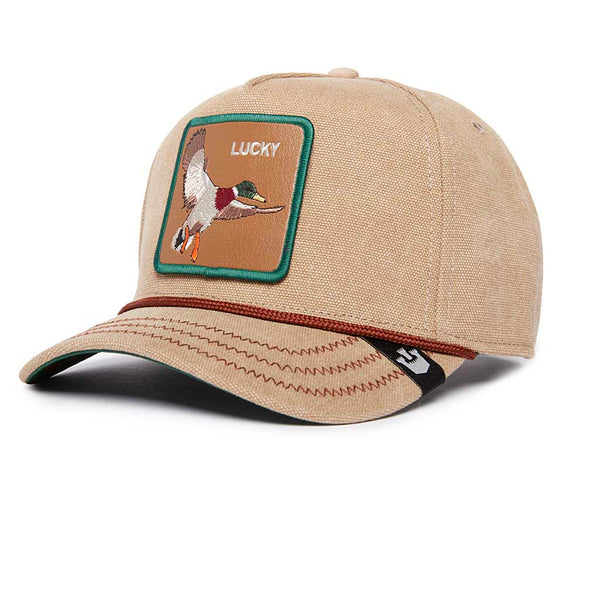 Lucky Duck Canvas Trucker Hat Goorin Bros. 101-1520-TAN Caps & Hats One Size / Tan