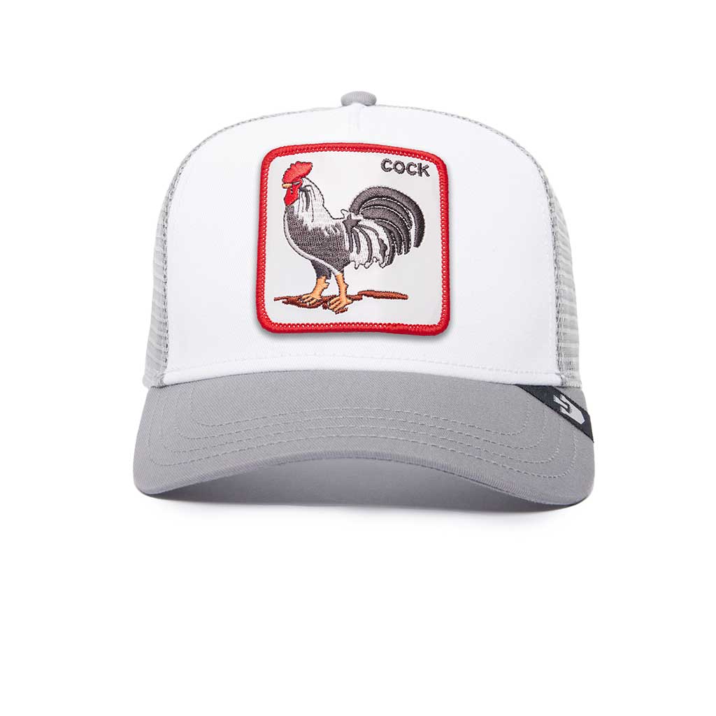 Rooster Trucker Hat Goorin Bros. 101-0378-LGY Caps &amp; Hats One Size / Light Grey