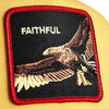 The Faithful Eagle Trucker Hat Goorin Bros. 101-2282-GLD02 Caps & Hats One Size / Gold/Red