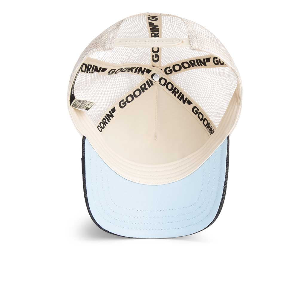 The GOAT Trucker Hat Goorin Bros. 101-0385-DEN01 Caps & Hats One Size / Dark Denim