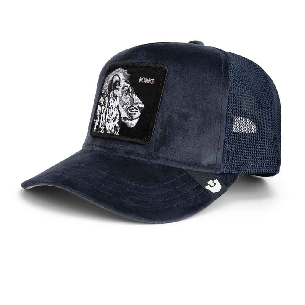 Velours Löwe Trucker Hut