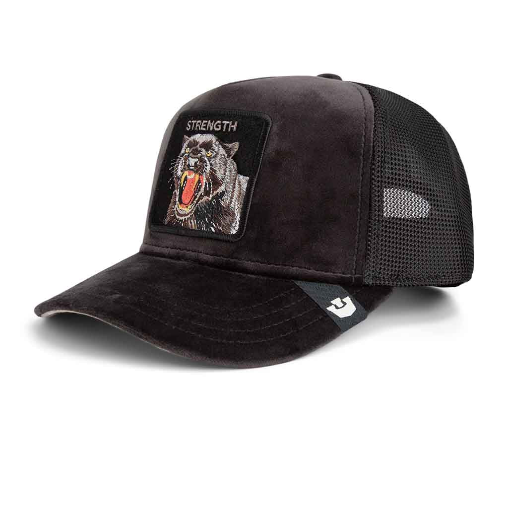 Velours Panther Trucker Hut