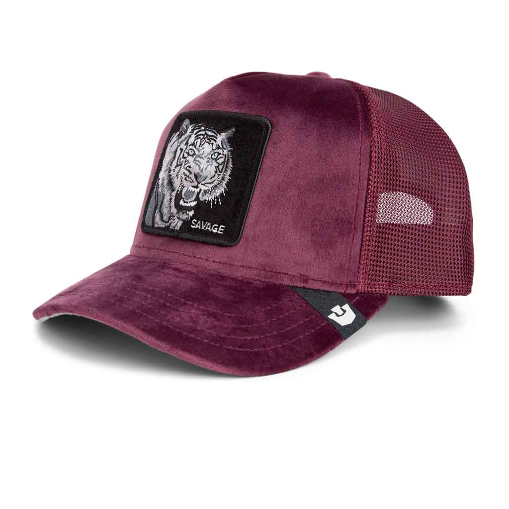 Velours Tiger Trucker Hut