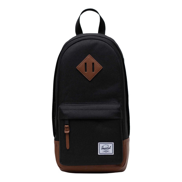 Herschel Heritage Shoulder Bag Herschel Supply Co. 11388-00055-OS Sling Bags 8L / Black/Tan