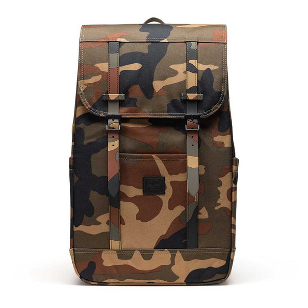 Herschel Retreat Backpack Herschel Supply Co. 11397-07129-OS Backpacks 23L / Woodland Camo/Black Label