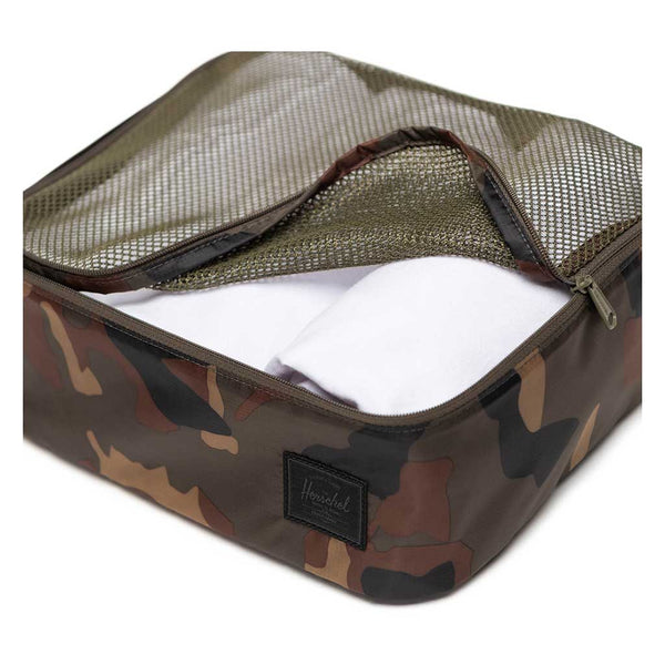 Kyoto Packing Cubes Herschel Supply Co. 30097-07129-OS Packing Cubes 4-Pack / Woodland Camo/Black Label