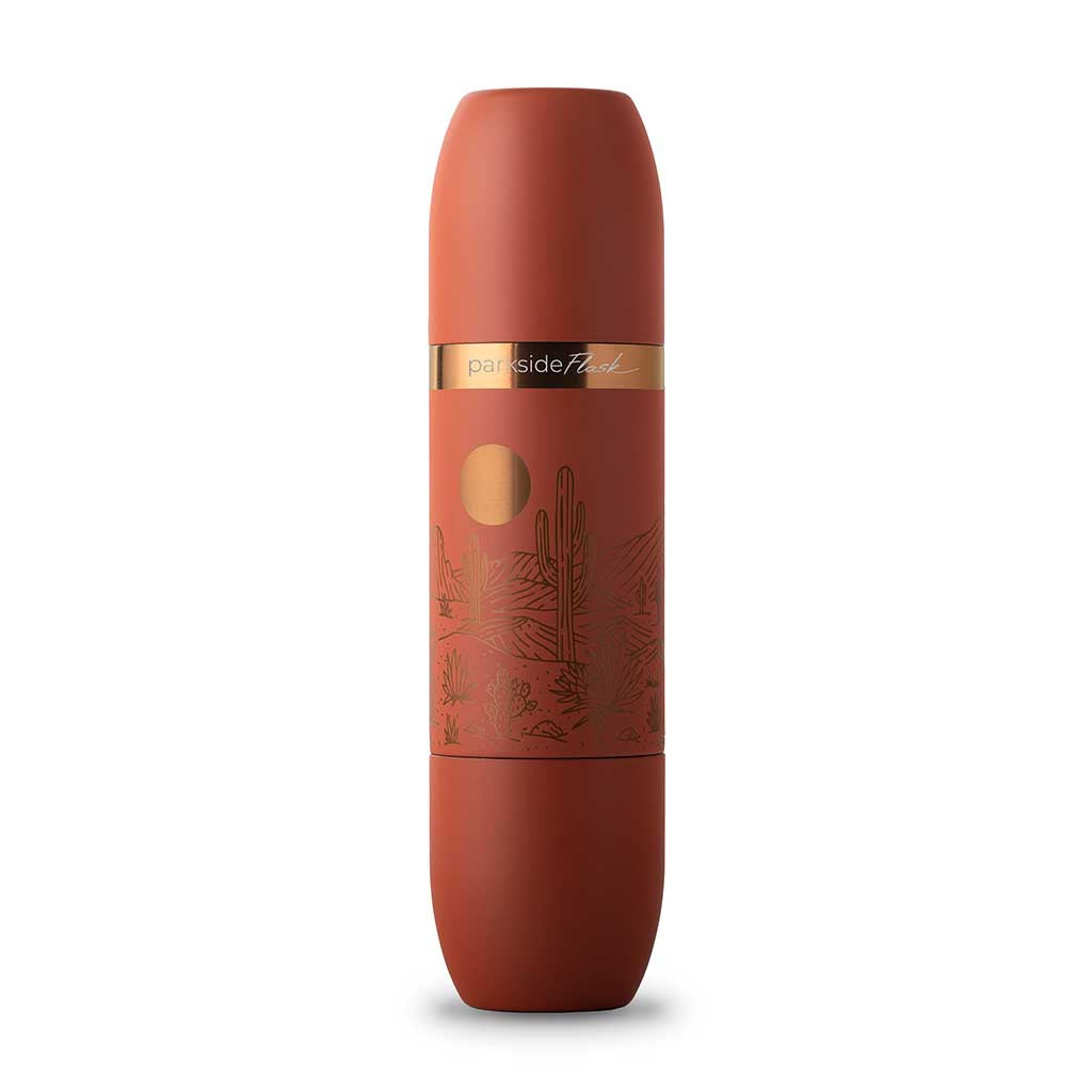 Parkside Flask 750 | Mojave Special Edition | Engraved High Camp Flasks 1100-MV-3-ENG Camp Flasks 750ml / Terracotta - Engraved