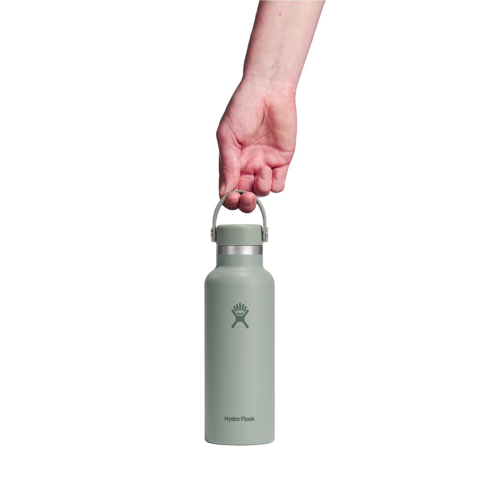 18 oz Standard Mouth w/ Flex Cap Hydro Flask S18CSX374 Water Bottles 18 oz / Agave