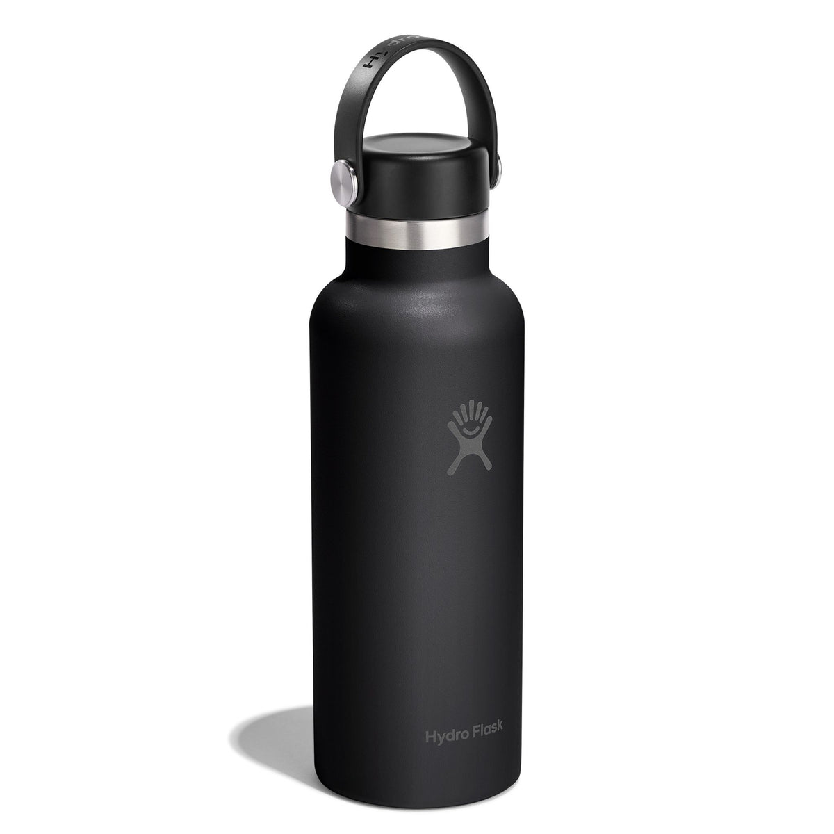 18 oz Standard Mouth w/ Flex Cap Hydro Flask S18CSX001 Water Bottles 18 oz / Black
