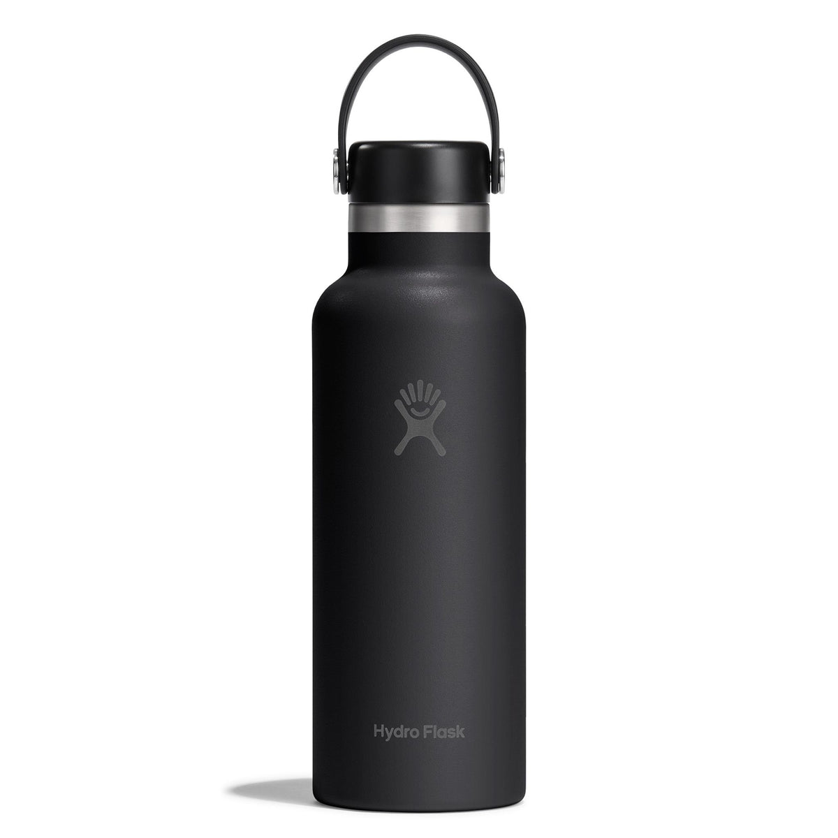 18 oz Standard Mouth w/ Flex Cap Hydro Flask S18CSX001 Water Bottles 18 oz / Black