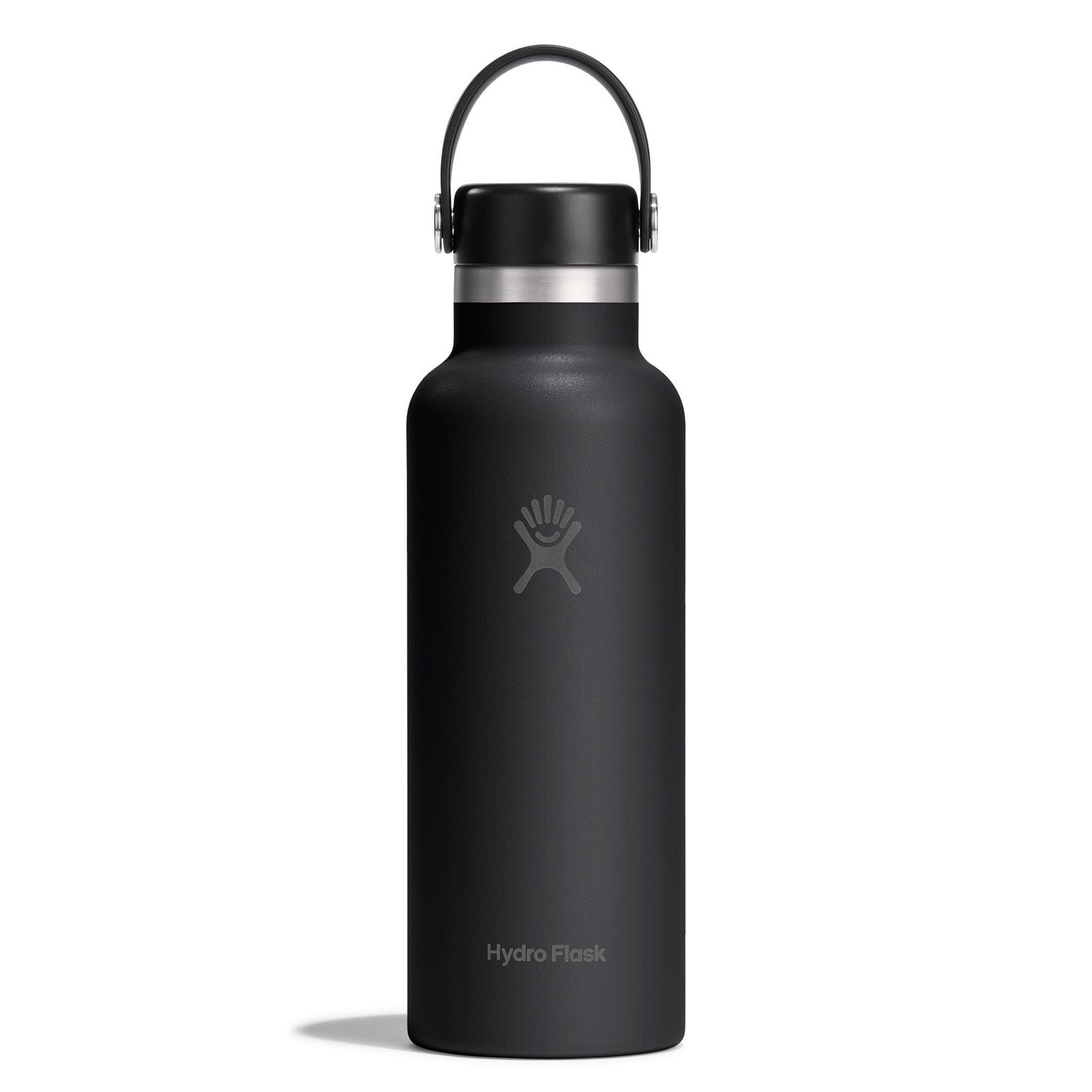 18 oz Standard Mouth w/ Flex Cap Hydro Flask S18CSX001 Water Bottles 18 oz / Black