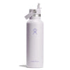 21 oz Standard Mouth w/ Flex Straw Cap Hydro Flask S21CFS145 Water Bottles 21 oz / Cloud Pink