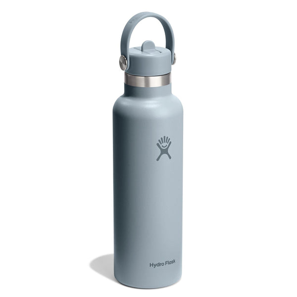 21 oz Standard Mouth w/ Flex Straw Cap Hydro Flask S21CFS043 Water Bottles 21 oz / Shale Gray