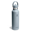 21 oz Standard Mouth w/ Flex Straw Cap Hydro Flask S21CFS043 Water Bottles 21 oz / Shale Gray