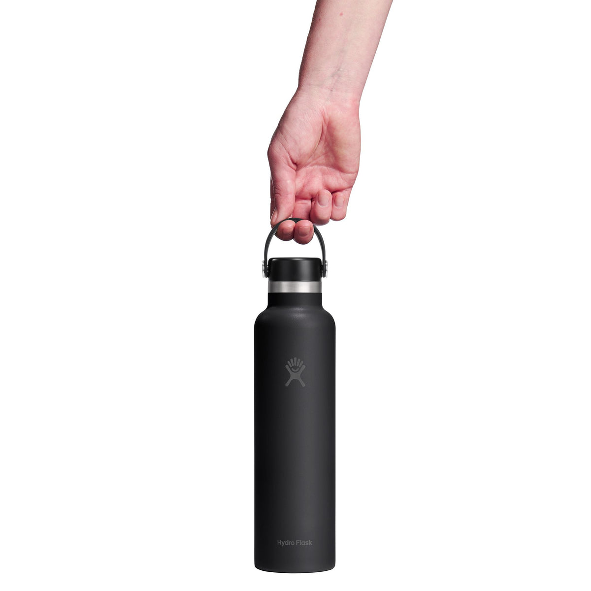 24 oz Standard Mouth Hydro Flask S24CSX001 Water Bottles 24 oz / Black