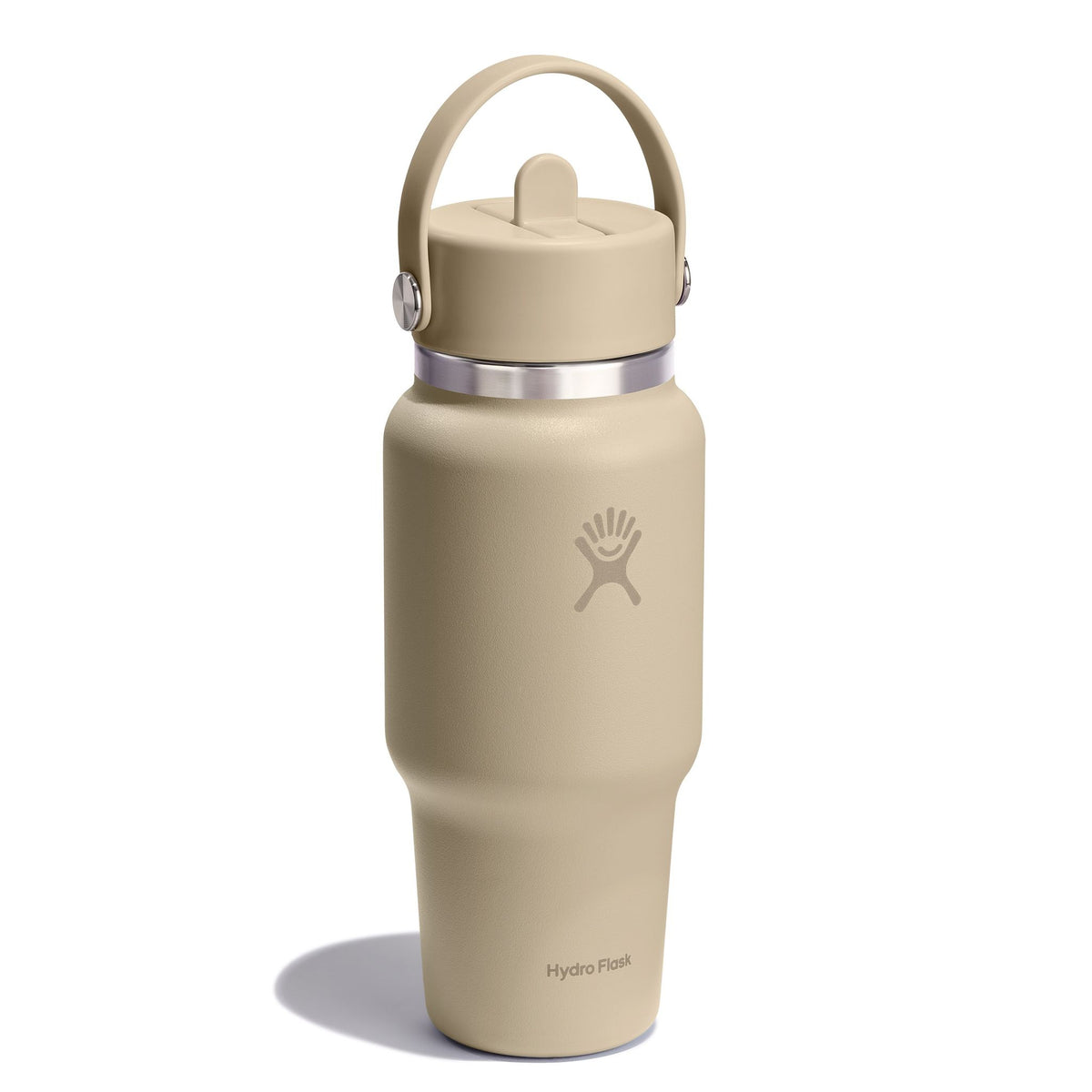24 oz Wide Mouth w/ Flex Straw Cap Hydro Flask WT24CFS114 Water Bottles 24 oz / Oat