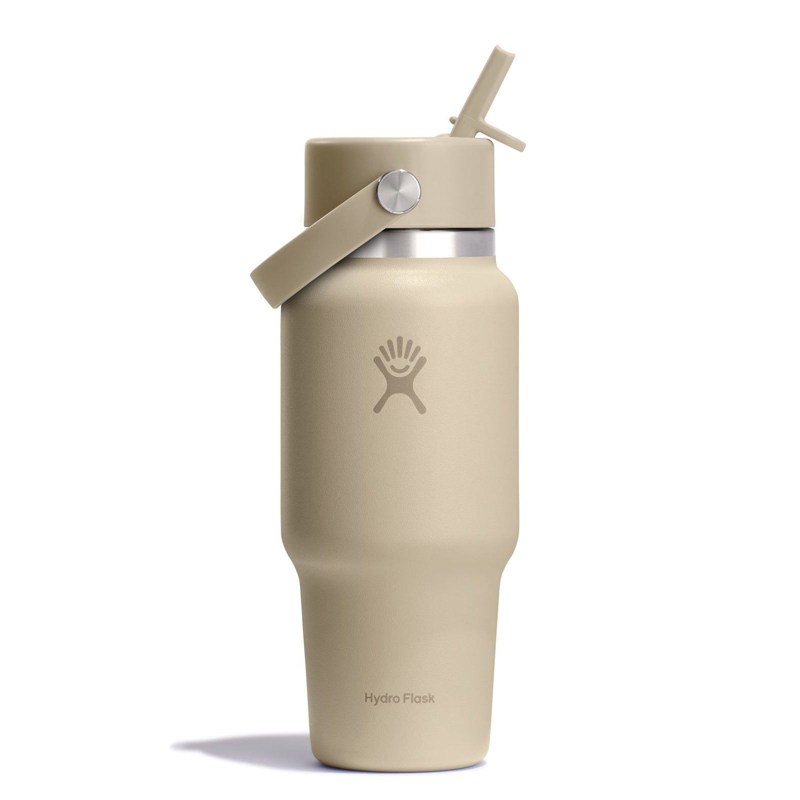 24 oz Wide Mouth w/ Flex Straw Cap Hydro Flask WT24CFS114 Water Bottles 24 oz / Oat