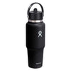 32 oz Wide Flex Straw Travel Bottle Hydro Flask WT32BFS001 Water Bottles 32 oz / Black