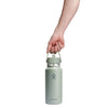 32 oz Wide Mouth w/ Flex Straw Cap Hydro Flask W32CFS374 Water Bottles 32 oz / Agave