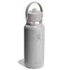32 oz Wide Mouth w/ Flex Straw Cap Hydro Flask W32CFS035 Water Bottles 32 oz / Birch