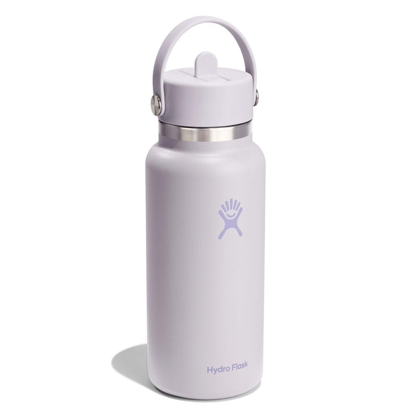 32 oz Wide Mouth w/ Flex Straw Cap Hydro Flask W32CFS145 Water Bottles 32 oz / Cloud Pink