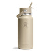 32 oz Wide Mouth w/ Flex Straw Cap Hydro Flask W32CFS114 Water Bottles 32 oz / Oat