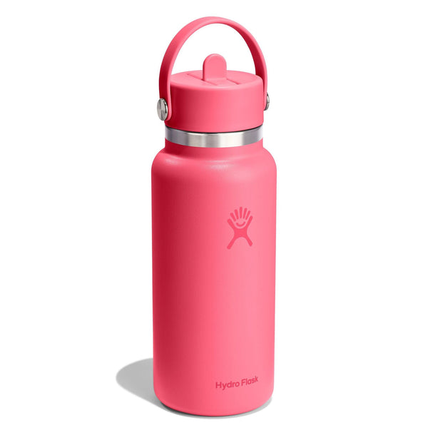 32 oz Wide Mouth w/ Flex Straw Cap Hydro Flask W32CFS668 Water Bottles 32 oz / Popstar Pink