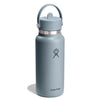 32 oz Wide Mouth w/ Flex Straw Cap Hydro Flask W32CFS043 Water Bottles 32 oz / Shale Gray