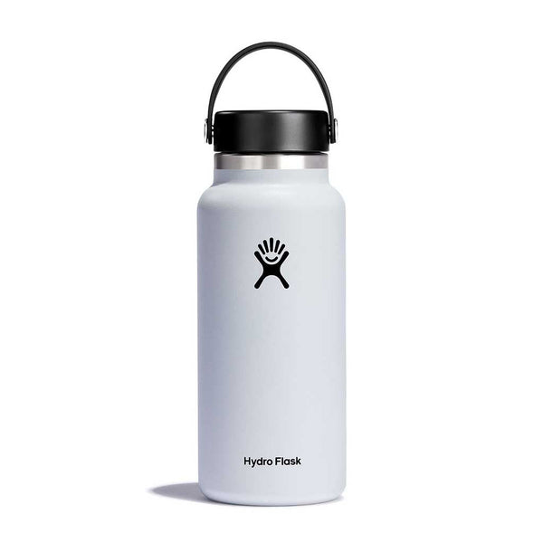 32 oz Wide Mouth Hydro Flask W32BTS110 Water Bottles 32 oz / White