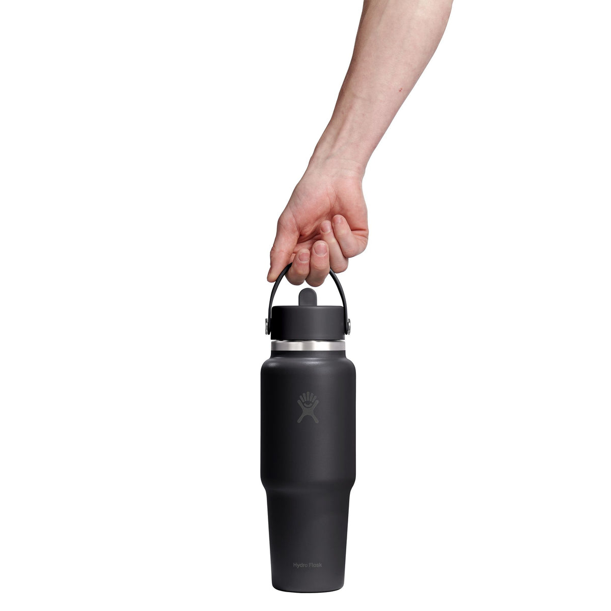 32 oz Wide Travel Bottle w/ Flex Straw Hydro Flask WT32CFS001 Water Bottles 32 oz / Black