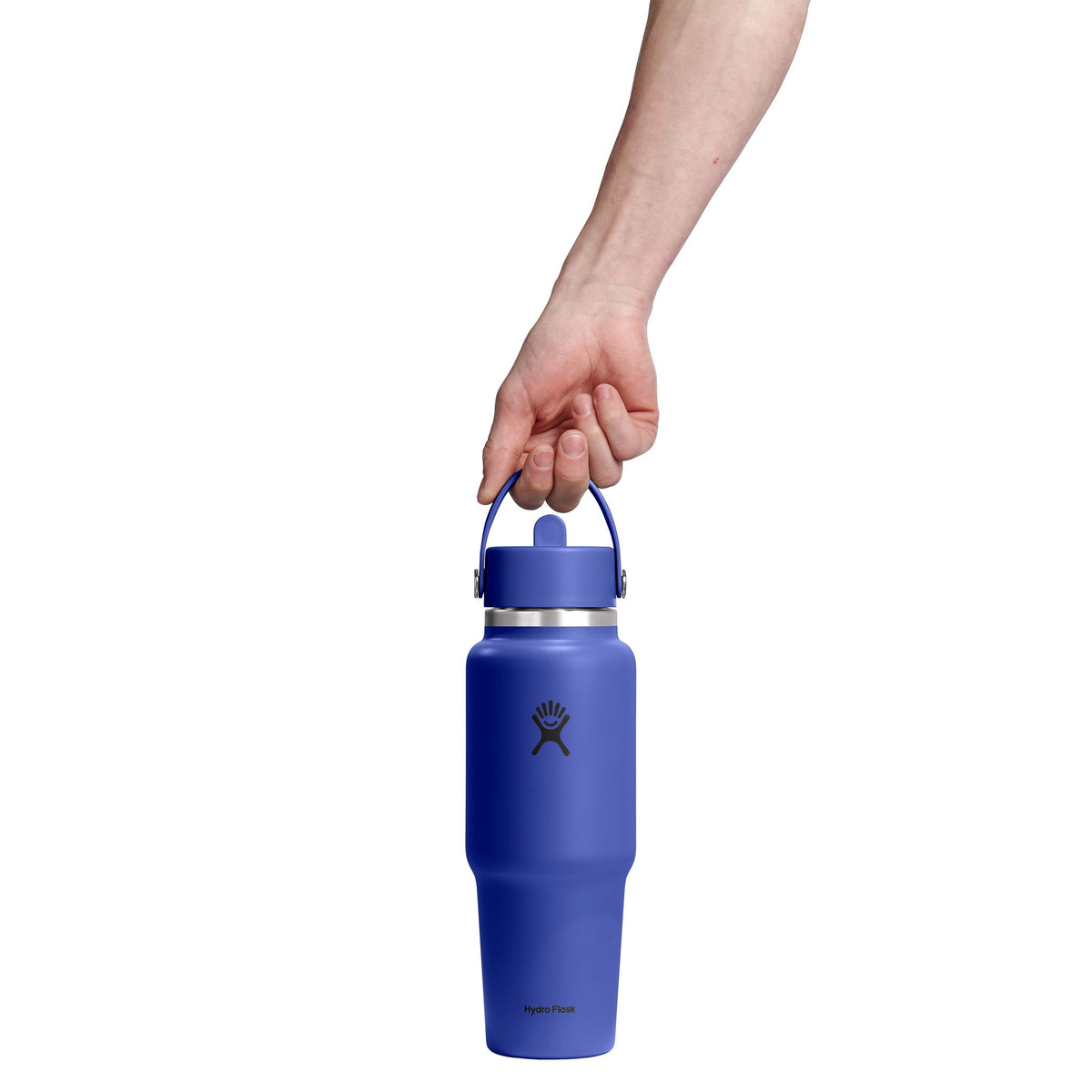 32 oz Wide Travel Bottle w/ Flex Straw Hydro Flask WT32CFS382 Water Bottles 32 oz / Capri Blue