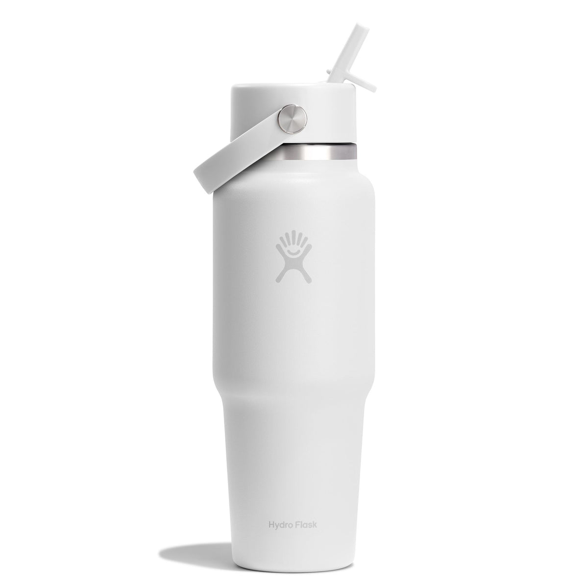 32 oz Wide Travel Bottle w/ Flex Straw Hydro Flask WT32CFS110 Water Bottles 32 oz / White