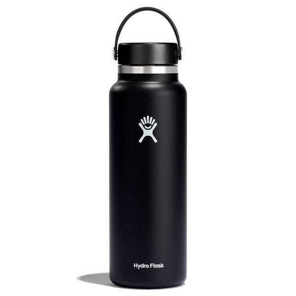 40 oz Wide Mouth Hydro Flask W40BTS001 Water Bottles 40 oz / Black