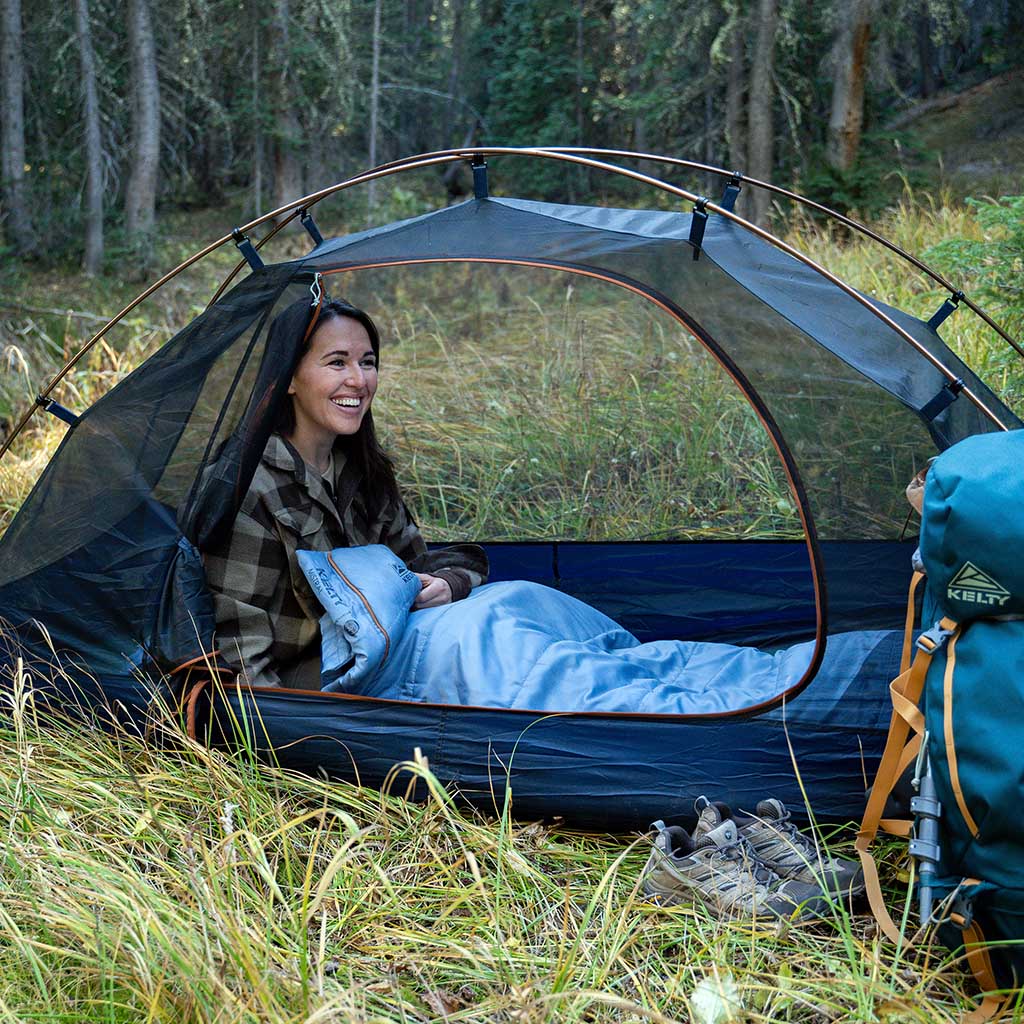 Mistral 20°F Sleeping Bag | Women's Kelty 35415525RR Sleeping Bags Regular / Windward Blue/Pageant Blue