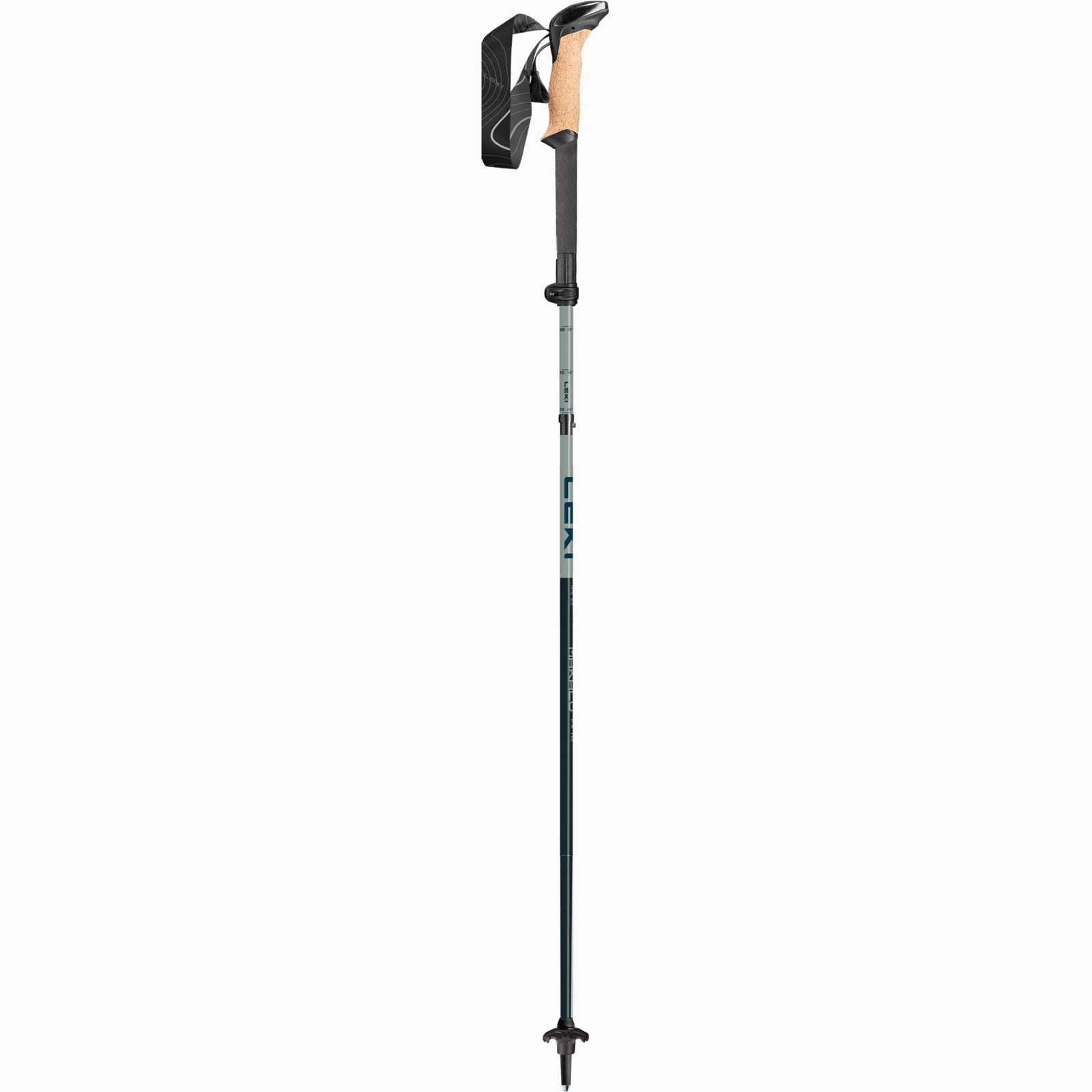 Makalu Cork | FX TA (Pair) Leki 65620761S Walking Poles 110 - 130 cm / Dark Sea Green/Dark Stone Blue