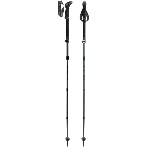 Makalu FX Carbon (Pair) Leki 65620621S Walking Poles 110-130cm / Natural Carbon/Malachite Green Black