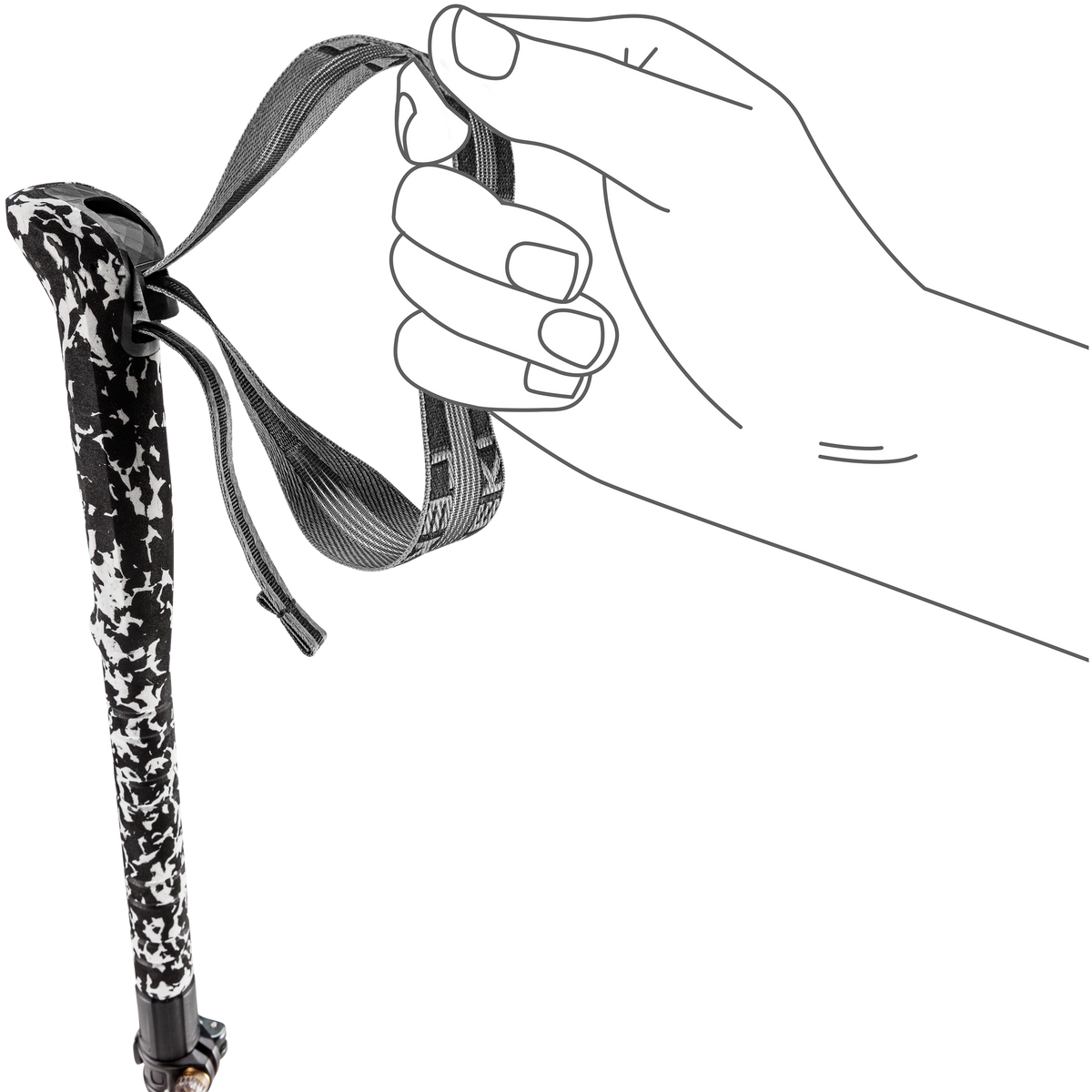 Skysolo FX Carbon Leki 65627101S Walking Poles 120 - 140 cm / Neon Orange/White Black