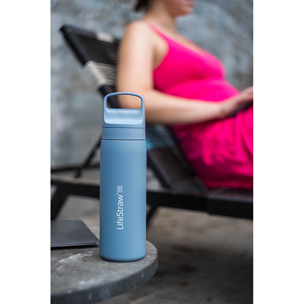 Lifestraw Go 1 Litre | Stainless Steel LifeStraw LSLGV41SWHWW Water Filters 1 L / White