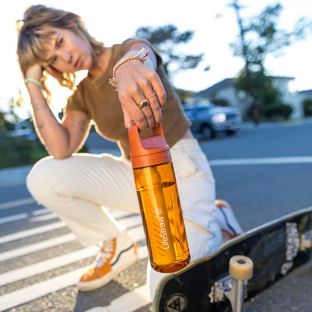 Lifestraw Go 650ml | Tritan Renew LifeStraw LSLGV422ORWW Water Filters 650 ml / Kyoto Orange