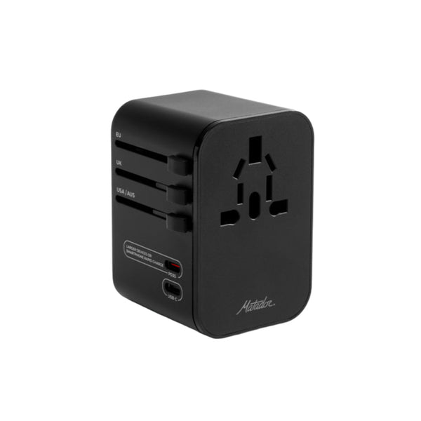 Matador Global Travel Adapter Matador MATJY307001BK Power Banks One Size / Black