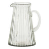 Minati Ribbed Glass Jug nkuku MJ2301 Jugs 2.5L / Clear