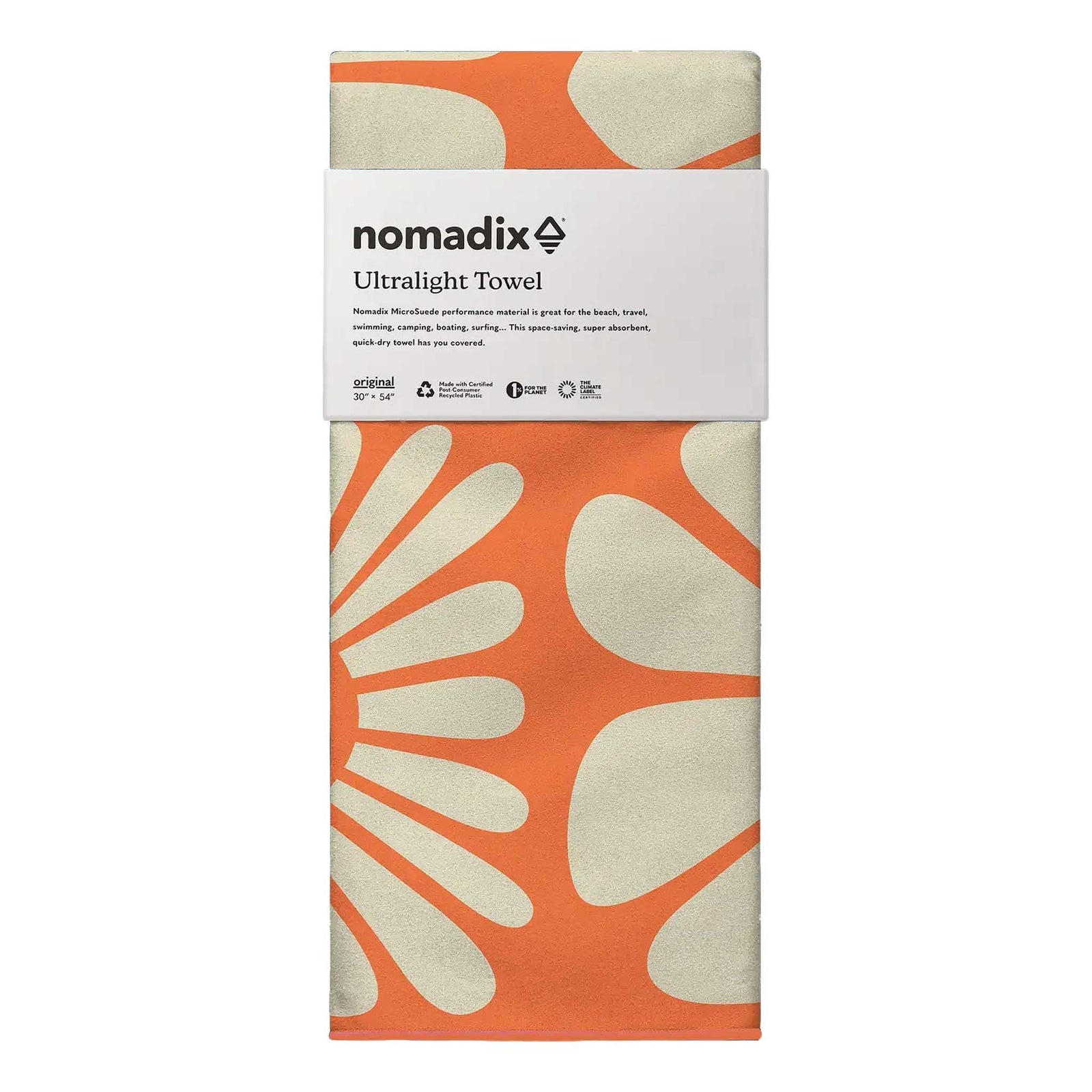 Ultralight Towel Nomadix PKXL-BIFL-EXO Travel Towels One Size / Big Flowers Expedition Orange