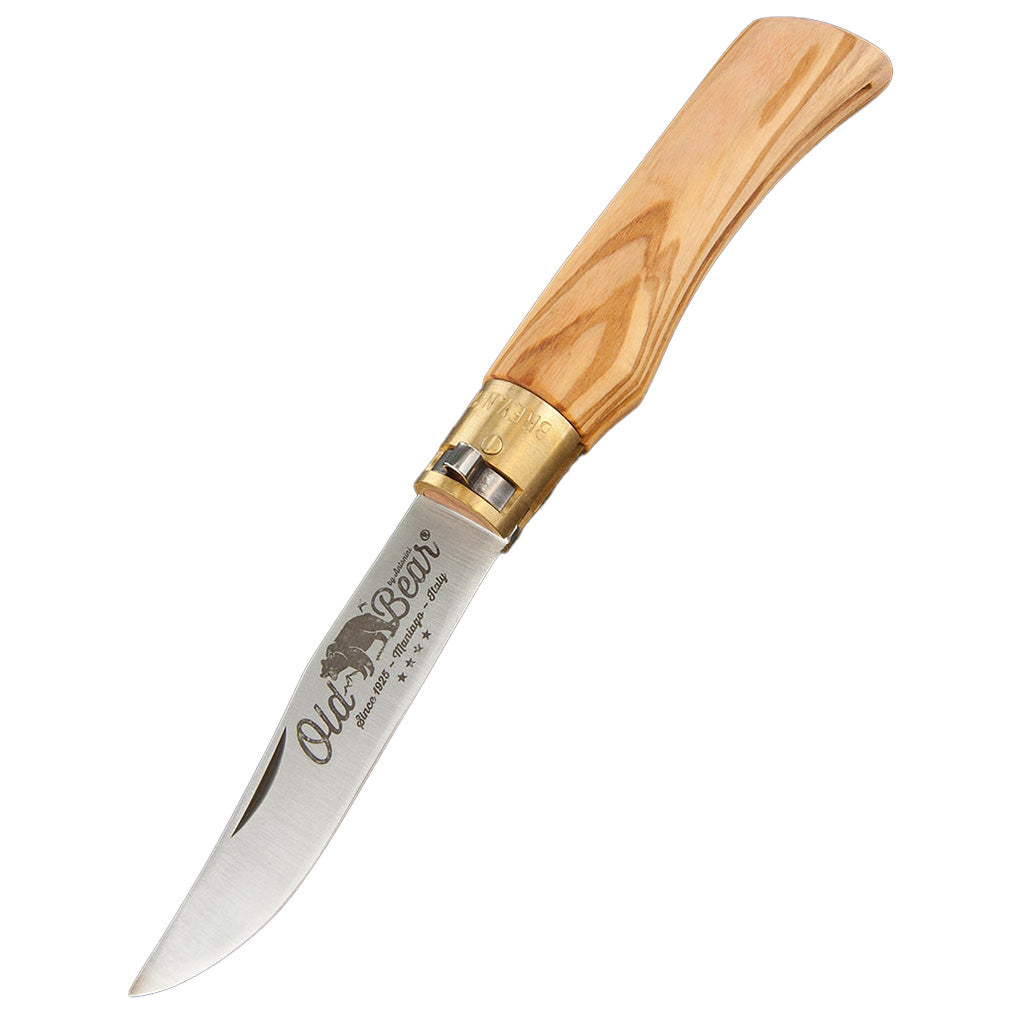 Italian Olive Folding Knife | Stainless Steel