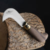 Walnut Folding Pruner Knife | Stainless Steel Old Bear Pocket Knives