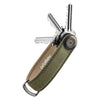 Waxed Canvas Key Organiser Orbitkey KWC2-KGN-107 Keyrings O/S / Khaki Green