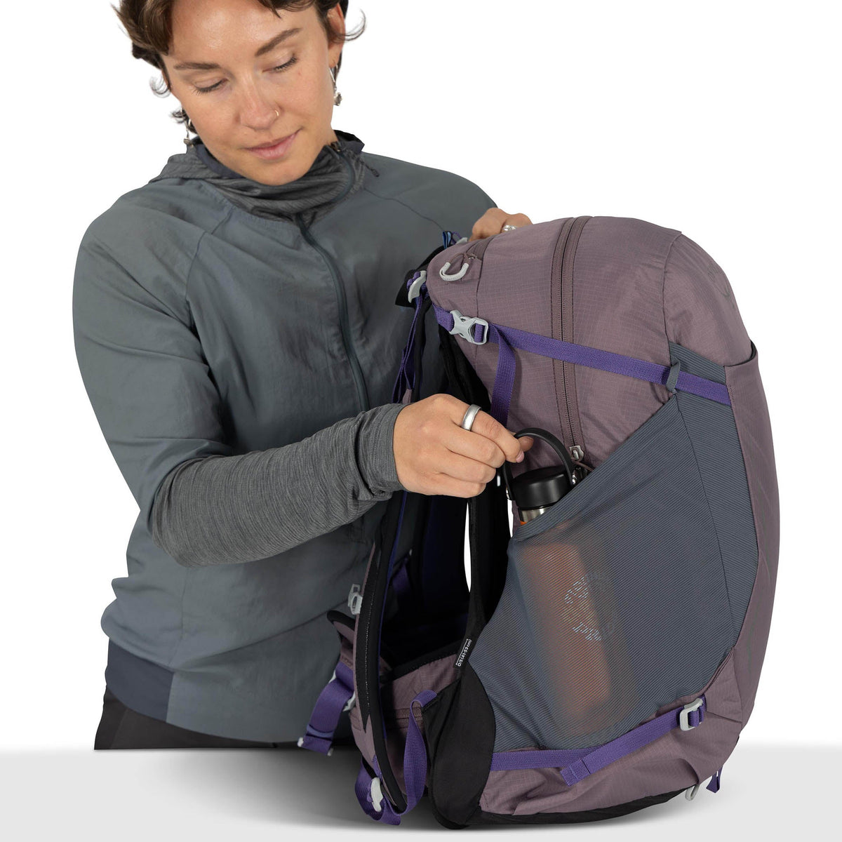 Hikelite 28 Osprey 10007553 Backpacks One Size / Graphite Purple