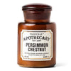 Apothecary Glass Candle | Persimmon & Chestnut Paddywax APG818EU Candles 8 oz / Amber